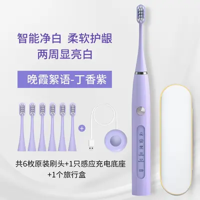 新款磁悬浮声波电动牙刷感应充软毛智能成人牙刷情侣高端礼品批发 - 10