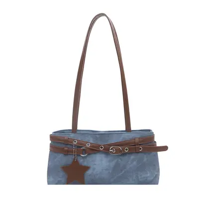 Cross-border Foreign Trade Women's Handbags 2026 Summer New Fashion Color Block Armpit Bag Niche Versatile Single Shoulder Bag Tote Bag