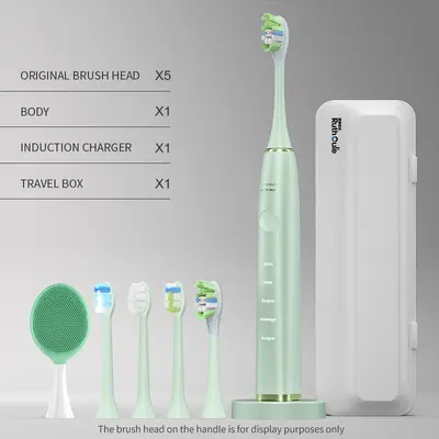 V6 sonic electric toothbrush with soft bristles and long battery life - 12