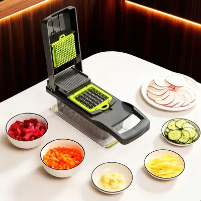 Multifunctional vegetable chopper, garlic onion potato - 5