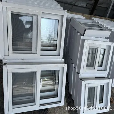 Alüminyum alaşımlı sürgülü pencere, beyaz, havalandırmalı