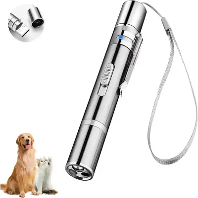 USB Rechargeable Laser Cat Toy, Infrared Flashlight Function - 6