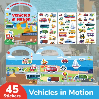 DIY-Kinder-Stickerbuch mit Weihnachtsmotiven, wiederverwendbar - 7