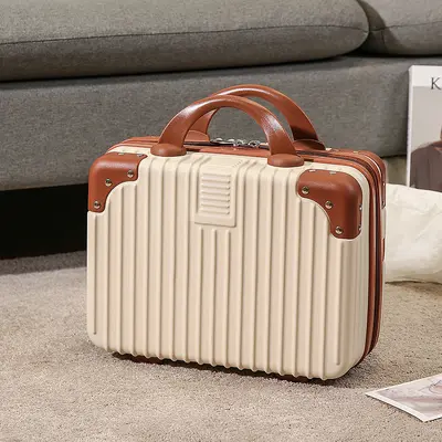 Vintage Small Suitcase Set, Fits 14 Inch Luggage, With Cosmetic Bag - 7