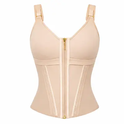 Compression Tummy Control Women's Sports Shapewear Top, Breathable Mesh - 7