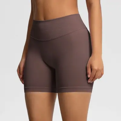 Seamless High-Waist Women's Fitness Shorts, Butt-Lifting, Quick-Dry Yoga Shorts - 4