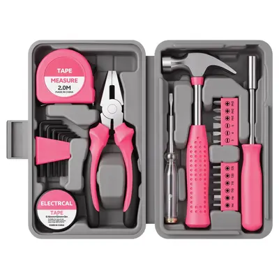 Home Tool Set 24 or 39 Pieces Screwdriver Pliers Hammer - 6