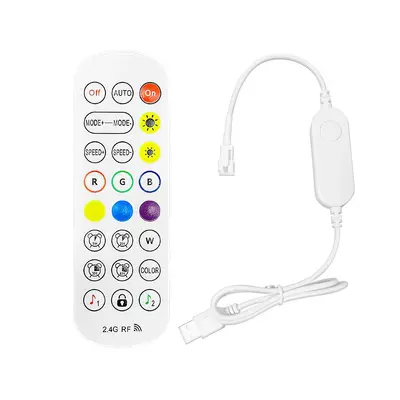 5V12V24V ışık şeridi fantom denetleyici 24 tuşlu Baolian lamba Bluetooth RGB dimmer renkli LED ışık şeridi kontrolü - 10