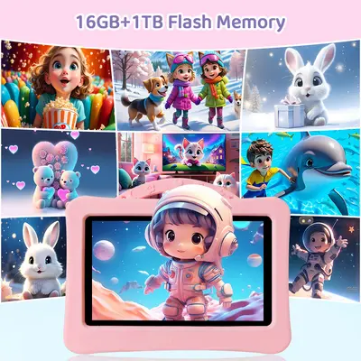 Yeni 7 İnç Çocuk Tablet Bilgisayarı Android 13 Akıllı Ozon Çapraz Sınır Toptan Bluetooth Kablosuz Ağ