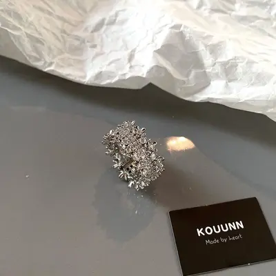 Gypsophila yüzük kadın, Fransız tarzı, açık ayarlanabilir - 3