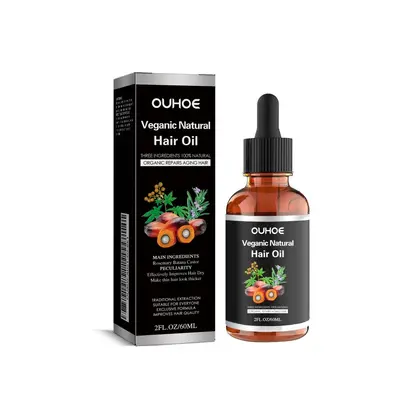 OUHOE 头发混合油 滋润养护秀发柔顺头发护理营养按摩精华油