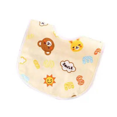 0-3 years baby products crystal velvet U-shaped waterproof snap bibs baby feeding bib toddler brass pocket