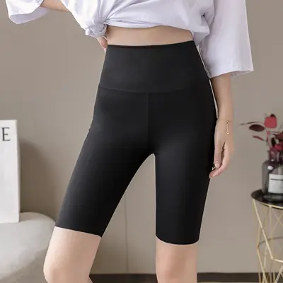 Damen Shorts-Leggings, Bauchweg-Effekt, Po-Lifting, 3/4-Länge - 4