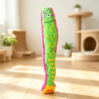 Long Crinkle Paper Fish Cat Toy, Chew-Resistant - 8