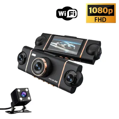 1080p Four-Channel Dash Cam with Simultaneous Recording, WiFi, Night Vision - 8