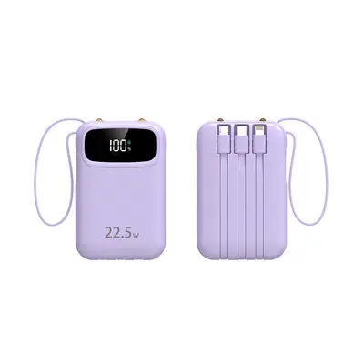 Çapraz Sınır 3C Sertifikalı Entegre Kablolu Hızlı Şarj Powerbank 20000mAh Ultra Yüksek Kapasiteli Taşınabilir Şarj Cihazı Özelleştirilebilir - 11