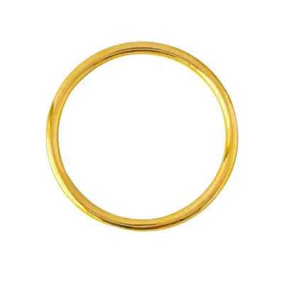 Women's Imitation Gold Plain Bangle, Glossy Finish