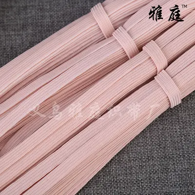 Einfarbiges flaches elastisches Band mit gebranntem Finish - 3