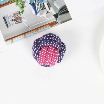 Bite-Resistant Knotted Cotton Rope Dog Toy - 7