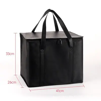 Large Aluminium Foil Insulated Takeaway Bag, Portable Non-Woven Thermal Bag - 13