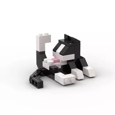 Cat Building Block Set, Educational, Small Animal Figures - 1