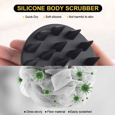 Grenzüberschreitender Bestseller Silikon-Gesichtsbürste mit Schimmel- und Bakterienscutz, Reinigungsbürste, Duschbürste, Massagebürste, Mehrzweck-Reinigungsbürste, Badebürste