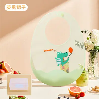 Ultra-Thin Waterproof Silicone Baby Bib, Soft and Lightweight - 12