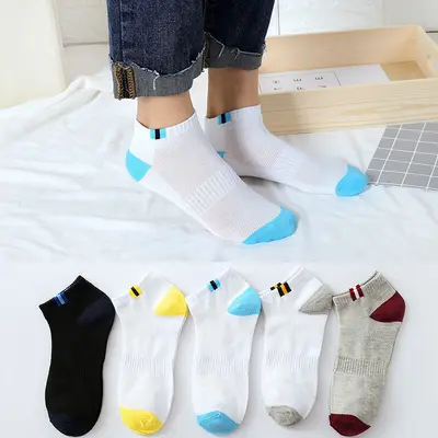 Men's Short Socks, Deodorizing, Sweat-Absorbing, Breathable, Low-Cut for Spring and Summer - 7