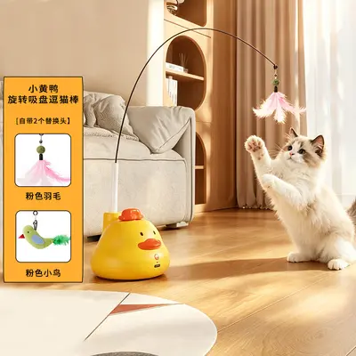 Automatic Rotating Cat Teaser Wand with Suction Cup - 10