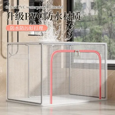 PVC Storage Box with Lid, Large Capacity, Foldable