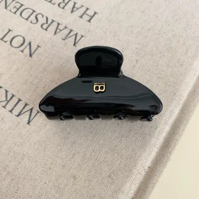 Korean-Style Letter B Acetate Hair Claw Clip