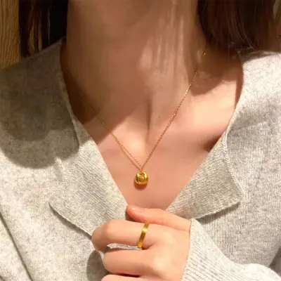 S925 Sterlingsilber Herz-Perlen-Halskette für Damen, elegante Modeschlüsselbein-Kette, nicht verblassend, schick, Nischen-Vielseitige Halskette - 12