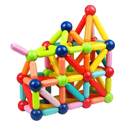 Großes Magnetstab-Bauset, Kinder-Lernspielzeug - 6