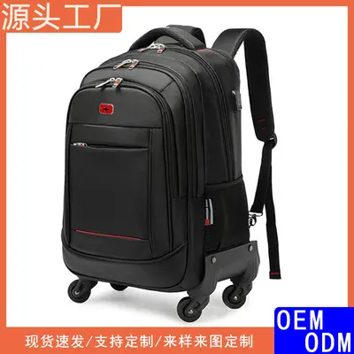Wheeled Backpack Business Travel Luggage with Detachable Wheels