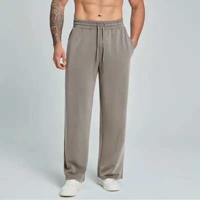 Erkek Modal Spor Pantolon, Nefes Alabilen, Düz Paça, Model 5090