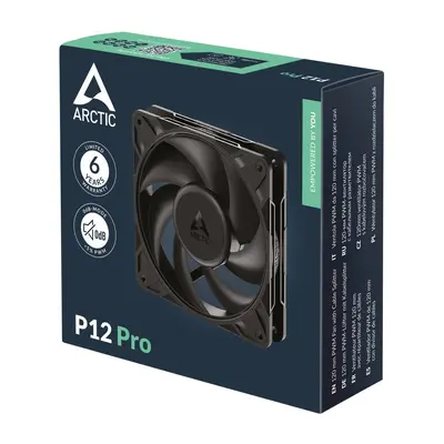 ARCTIC P12 PRO 12-cm-Gehäuselüfter, Hochgeschwindigkeit, hoher Luftdruck
