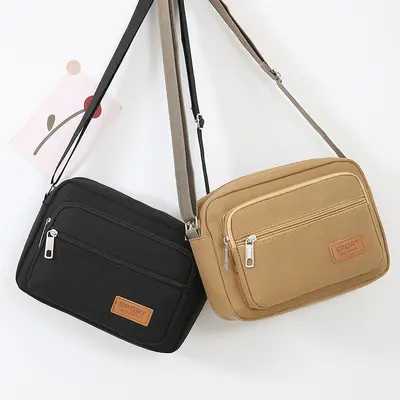 Nylon Women's Crossbody Bag, Large Capacity Small Square Design