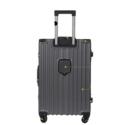 Combination Lock Carry-On Trolley Suitcase for Travel - 6