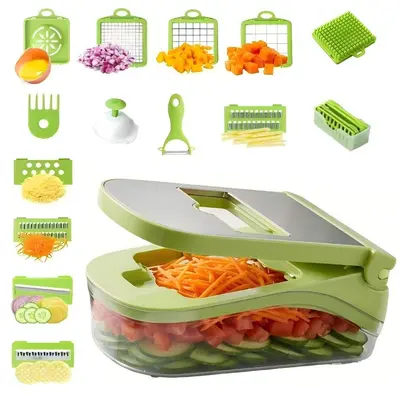 Multifunctional Vegetable Chopper Slicer Shredder - 10