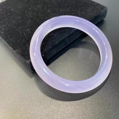 Zertifiziertes Violett-Achat-Armband Katzenauge - 4