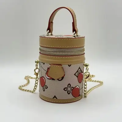 Yeni Model Şanslı Su Kovası Çanta Baskılı Mini Kadın Çapraz Çanta Küçük Ruj Çantası Kulaklık Çantası Bozuk Para Çantası Anahtar Çantası - 12
