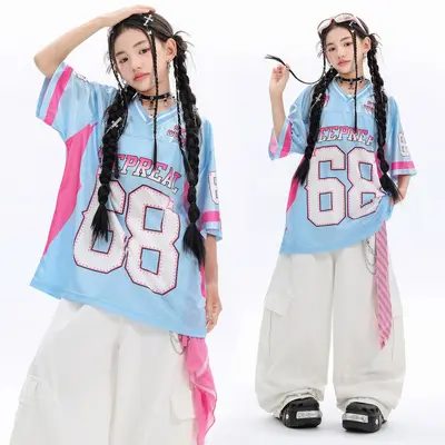 Girls' Jazz Dance Costume Set, Street Dance Performance Outfit