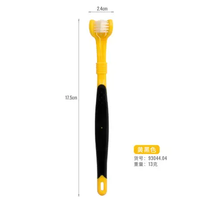 Pet toothbrush three-headed, soft bristle - 13
