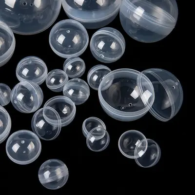 Renkli şeffaf plastik kapsül oyuncak küresi, 25-200 mm, çocuklar için - 7