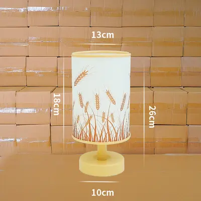 Scandinavian Fabric USB Table Lamp with Remote Control LED Night Light - 9