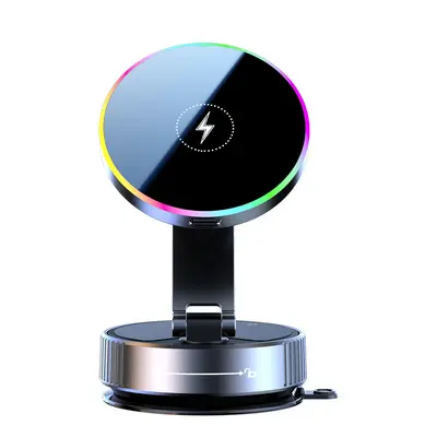 K3 Vacuum Magnetic Car Phone Holder with Wireless Charging - 8