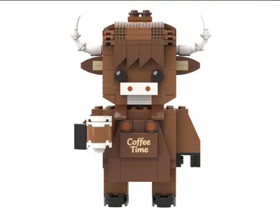 Highland Cow Building Block Set, Multiple Designs Desktop Ornament - 11