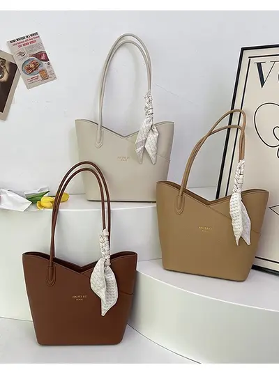 Premium Vintage Commute Large Capacity Bag 2026 New Women's Bag Fashionable Chic Versatile Single Shoulder Bag Bucket Bag