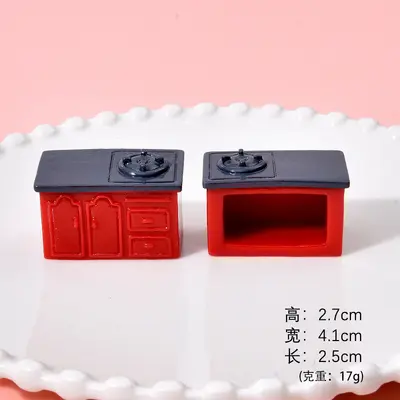 Simulated Retro Kitchen Utensils Set Resin Accessories Mini Kitchen DIY Dollhouse Pretend Play Toys Tabletop Decoration - 8