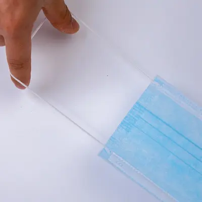 Tek kullanımlık mavi üç katmanlı yetişkin maskesi, 50'li paket